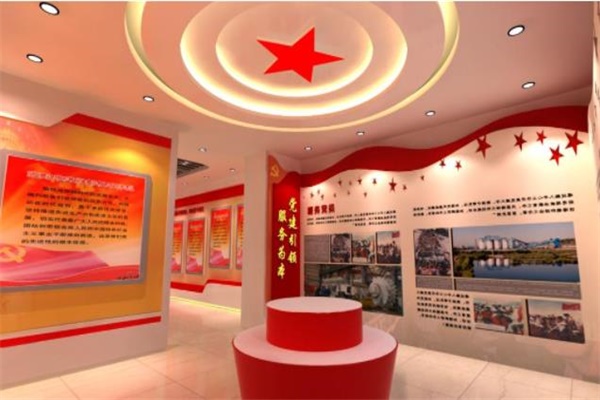 黨建體驗館內部展示內容